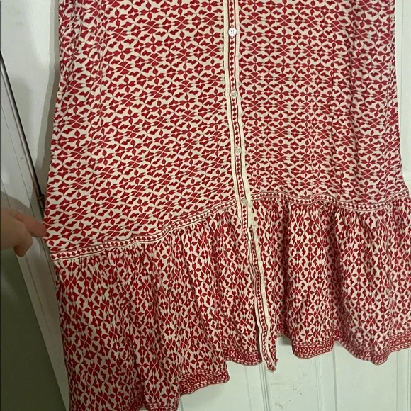 Max Studio Red Patterned Midi Dress - Picture 2 of 7